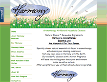 Tablet Screenshot of harmony-clean.com
